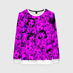 Женский свитшот Ahegao: Фиолетовый