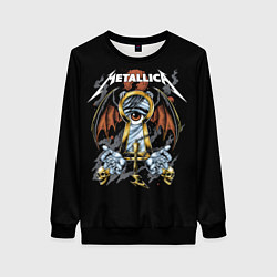 Свитшот женский Металлика - Metallica, цвет: 3D-черный