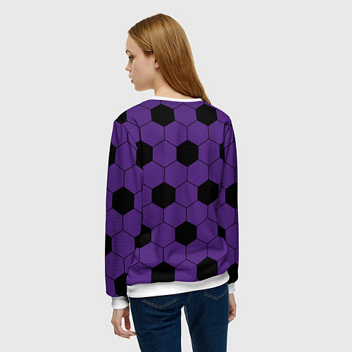 Женский свитшот Кимоно первой высшей луны Кокушибо / 3D-Белый – фото 4