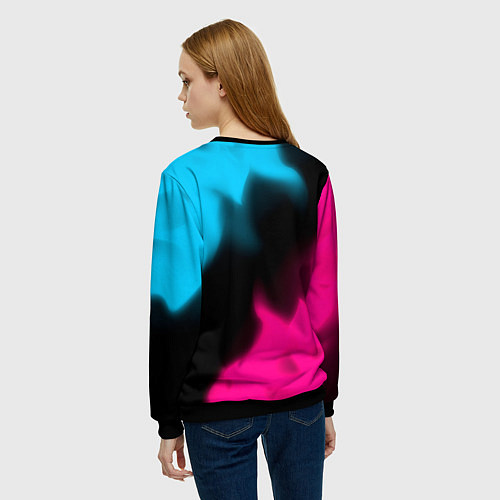 Женский свитшот Roblox - neon gradient / 3D-Черный – фото 4