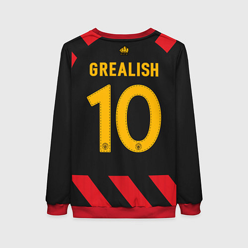 Женский свитшот Джек Грилиш Манчестер Сити форма 2223 гостевая / 3D-Красный – фото 2