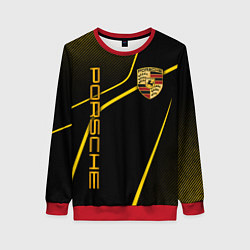 Женский свитшот Porsche - Gold line