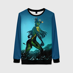 Свитшот женский Subnautica русалка, цвет: 3D-черный