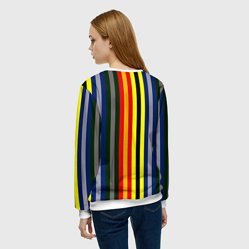 Женский свитшот Полосы школа чародейства и волшебства / 3D-Белый – фото 4