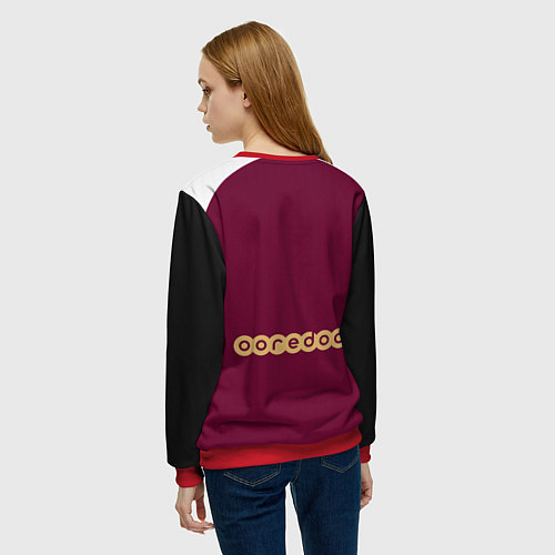 Женский свитшот Форма ПСЖ третья / 3D-Красный – фото 4