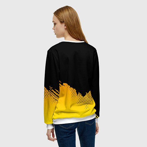 Женский свитшот Цыпленок с автоматом / 3D-Белый – фото 4