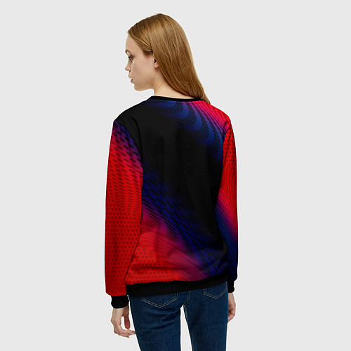 Женский свитшот Changan красный карбон / 3D-Черный – фото 4