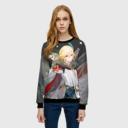 Свитшот женский Kaveh Genshin Impact, цвет: 3D-черный — фото 2