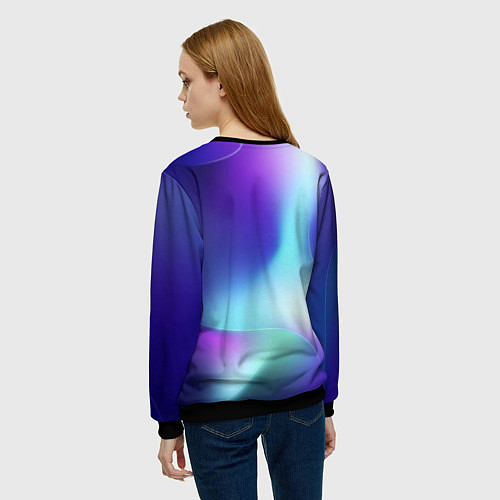 Женский свитшот Zelda northern cold / 3D-Черный – фото 4