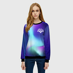Свитшот женский Warframe northern cold, цвет: 3D-черный — фото 2