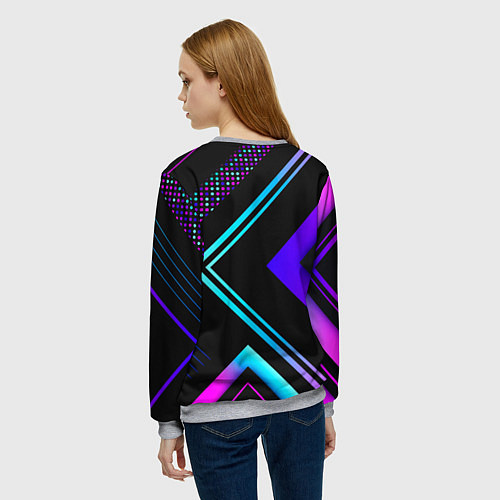 Женский свитшот BMW sign auto / 3D-Меланж – фото 4