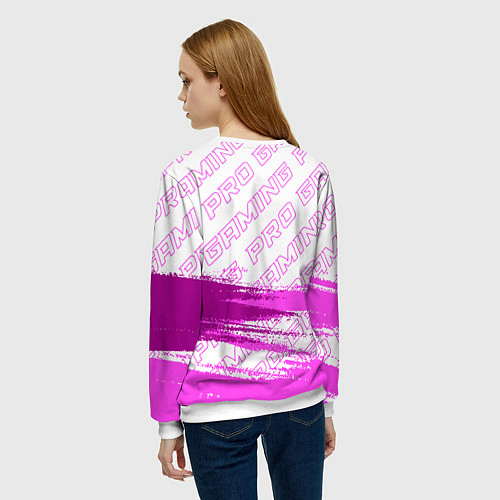 Женский свитшот League of Legends pro gaming: символ сверху / 3D-Белый – фото 4