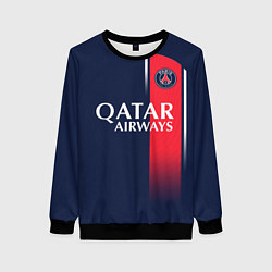 Свитшот женский Неймар форма ПСЖ 2324 домашняя, цвет: 3D-черный