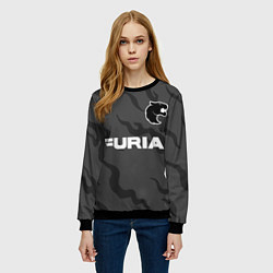 Свитшот женский Форма Furia, цвет: 3D-черный — фото 2
