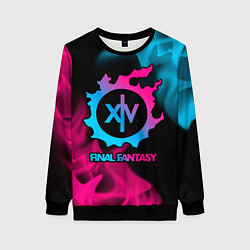 Женский свитшот Final Fantasy - neon gradient