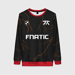 Свитшот женский Форма Fnatic молнии, цвет: 3D-красный