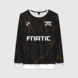 Свитшот женский Форма Fnatic молнии, цвет: 3D-белый