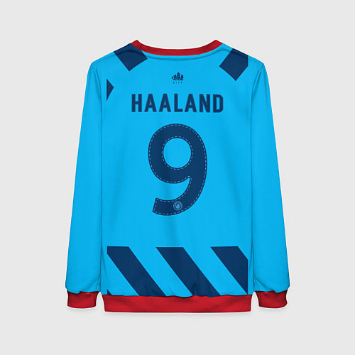 Женский свитшот Эрлинг Холанд ФК Манчестер Сити 9 / 3D-Красный – фото 2