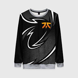 Свитшот женский Fnatic - white line, цвет: 3D-меланж