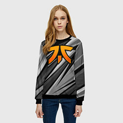 Свитшот женский Fnatic - монохромная, цвет: 3D-черный — фото 2