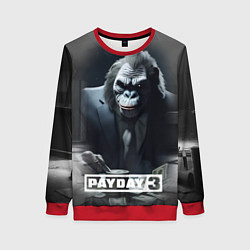 Свитшот женский Payday 3 big gorilla, цвет: 3D-красный