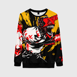 Женский свитшот Человек бензопила chainsaw man