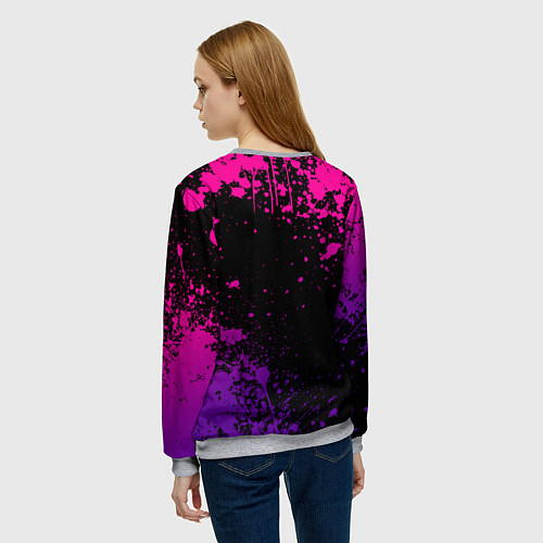 Женский свитшот Blackpink - neon / 3D-Меланж – фото 4