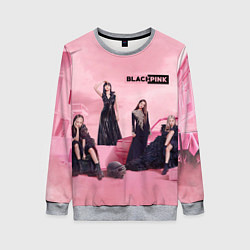 Свитшот женский Blackpink poster, цвет: 3D-меланж