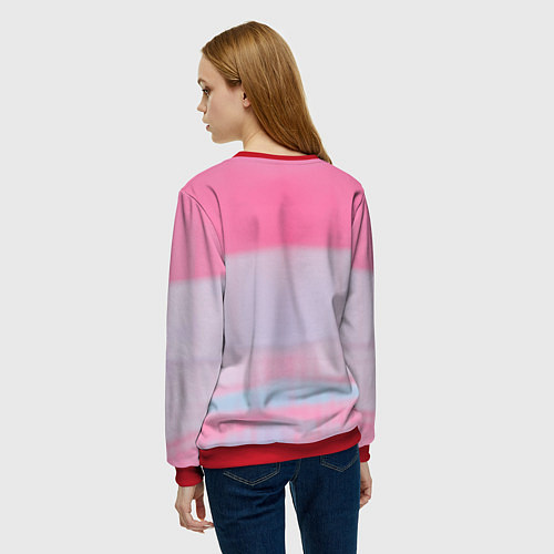 Женский свитшот Blackpink ice cream / 3D-Красный – фото 4