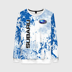 Женский свитшот Subaru blue logo