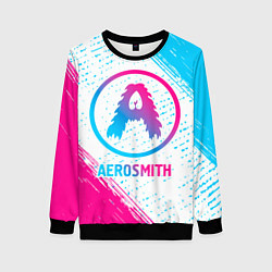 Женский свитшот Aerosmith neon gradient style