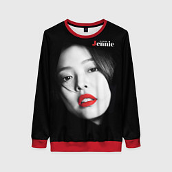 Свитшот женский Blackpink Jennie Red lips, цвет: 3D-красный