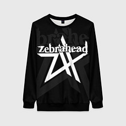 Свитшот женский Zebrahead - logo, цвет: 3D-черный