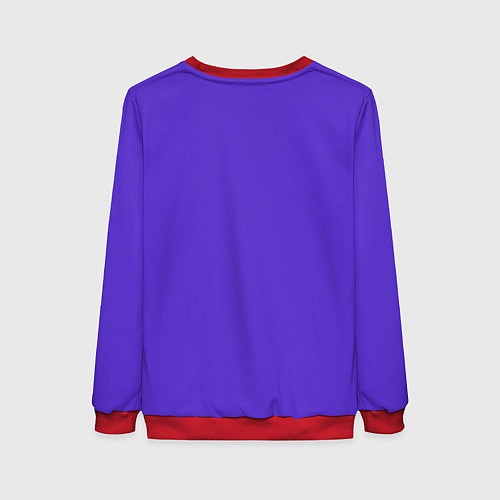 Женский свитшот Абстрактная электрогитара из полигонов / 3D-Красный – фото 2