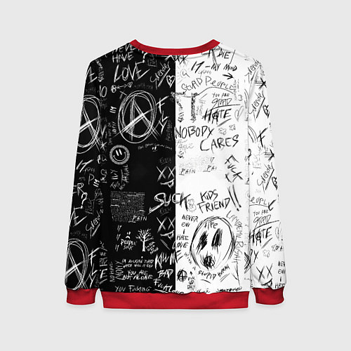 Женский свитшот Инсайд Габимару - Адский рай / 3D-Красный – фото 2
