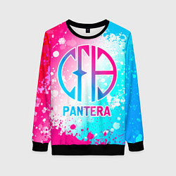 Женский свитшот Pantera neon gradient style