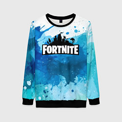 Свитшот женский Fortnite Logo Paint, цвет: 3D-черный