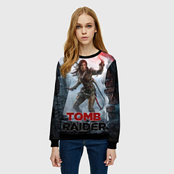 Свитшот женский A surviver is born, цвет: 3D-черный — фото 2