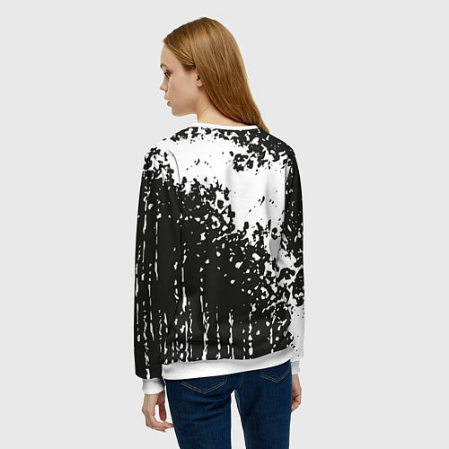 Женский свитшот Лапа медведя / 3D-Белый – фото 4
