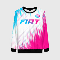 Женский свитшот Fiat neon gradient style: символ сверху