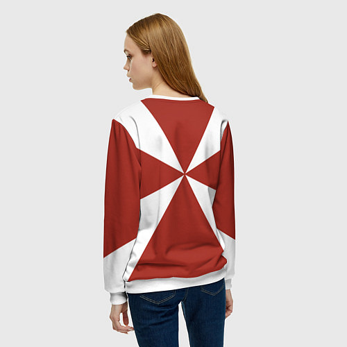 Женский свитшот Росгвардия - герб / 3D-Белый – фото 4