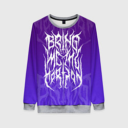 Свитшот женский Bring Me The Horizon Lettering, цвет: 3D-меланж