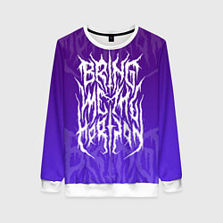 Свитшот женский Bring Me The Horizon Lettering, цвет: 3D-белый