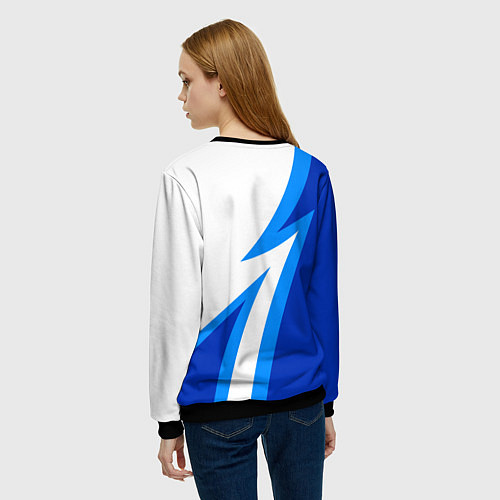 Женский свитшот Волгоградский ротор - клуб / 3D-Черный – фото 4