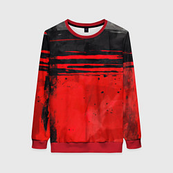 Женский свитшот Black red texture