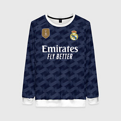 Свитшот женский Беллингем Реал Мадрид форма 2324 гостевая, цвет: 3D-белый