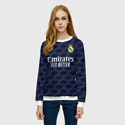 Свитшот женский Лука Модрич Реал Мадрид форма 2324 гостевая, цвет: 3D-белый — фото 2