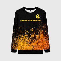 Женский свитшот Angels of Death - gold gradient: символ сверху