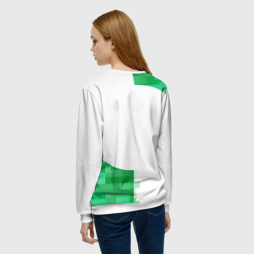 Женский свитшот ФК Ливерпуль форма 2324 гостевая / 3D-Белый – фото 4