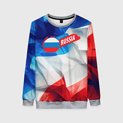 Свитшот женский Made in Russia, цвет: 3D-меланж